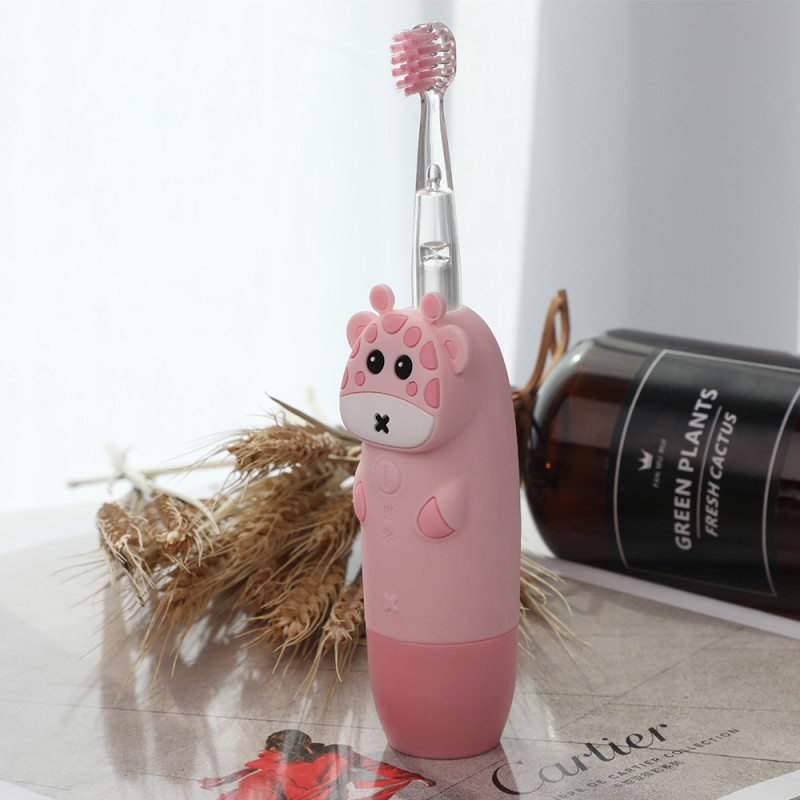 INNOGIO SONIC ΠΑΙΔΙΚΗ ΗΛΕΚΤΡΙΚΗ ΟΔΟΝΤΟΒΟΥΡΤΣΑ GIOGIRAFFE PINK