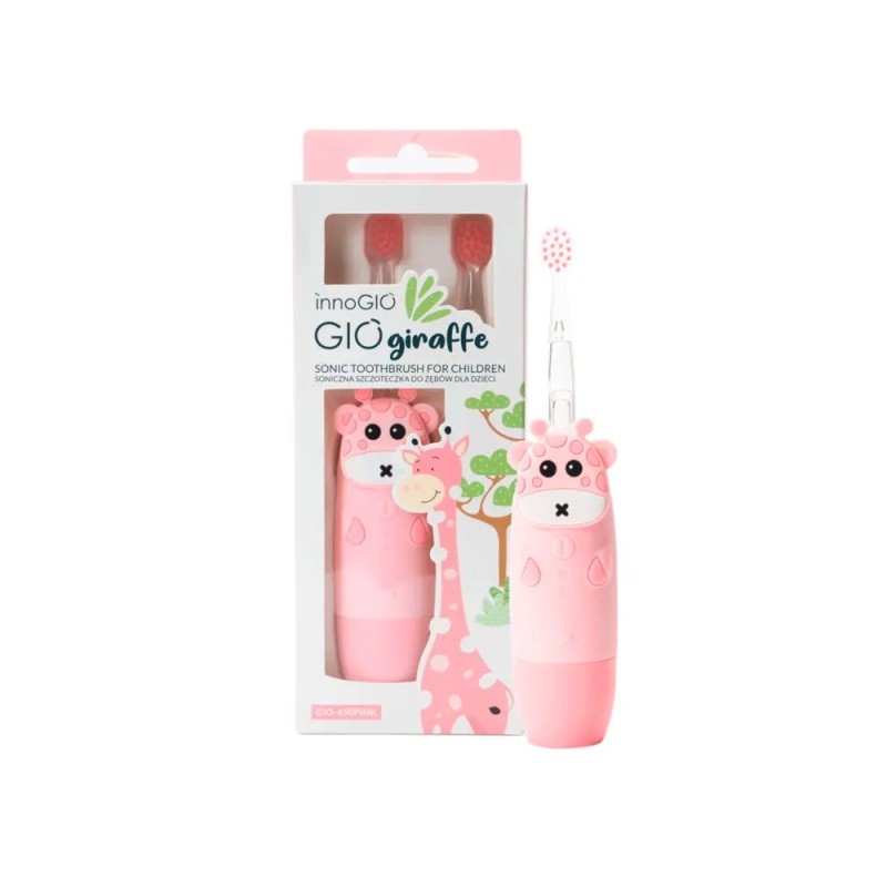 INNOGIO SONIC ΠΑΙΔΙΚΗ ΗΛΕΚΤΡΙΚΗ ΟΔΟΝΤΟΒΟΥΡΤΣΑ GIOGIRAFFE PINK
