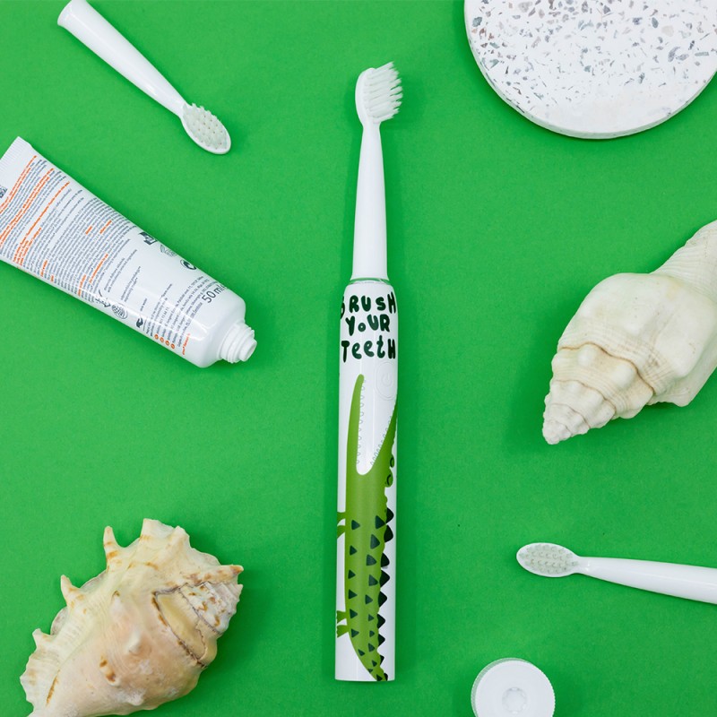 INNOGIO SONIC ΠΑΙΔΙΚΗ ΗΛΕΚΤΡΙΚΗ ΟΔΟΝΤΟΒΟΥΡΤΣΑ CROCODILE