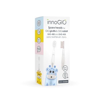 INNOGIO ΑΝΤΑΛΛΑΚΤΙΚΕΣ ΚΕΦΑΛΕΣ ΟΔΟΝΤΟΒΟΥΡΤΣΑΣ ΓΙΑ GIOGIRAFFE & GIORABBIT