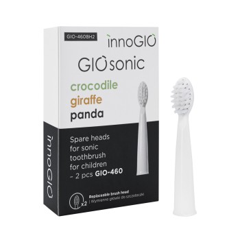 INNOGIO ΑΝΤΑΛΛΑΚΤΙΚΕΣ ΚΕΦΑΛΕΣ ΓΙΑ ΠΑΙΔΙΚΕΣ ΟΔΟΝΤΟΒΟΥΡΤΣΕΣ GIO SONIC ΣΕΤ 2 ΤΕΜΑΧΙΩΝ