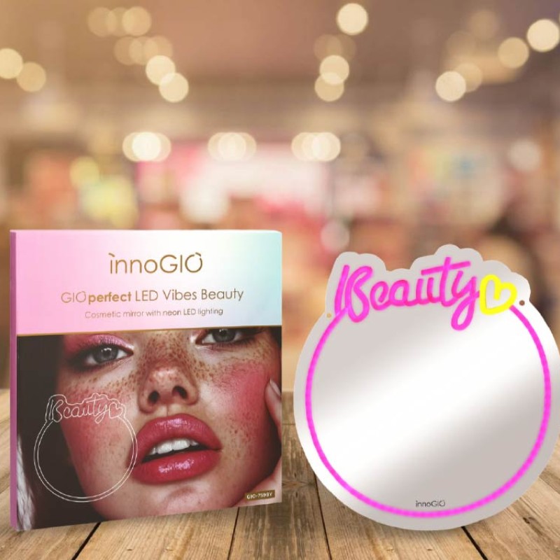 INNOGIO ΚΑΘΡΕΦΤΗΣ ΚΑΛΛΥΝΤΙΚΩΝ ΜΕ NEON LED ΦΩΤΙΣΜΟ BEAUTY